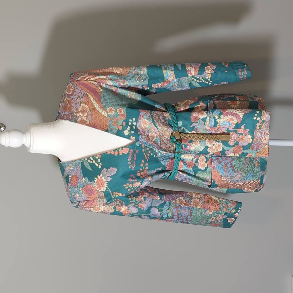 Vintage Asia Inspired Colorful Blazer